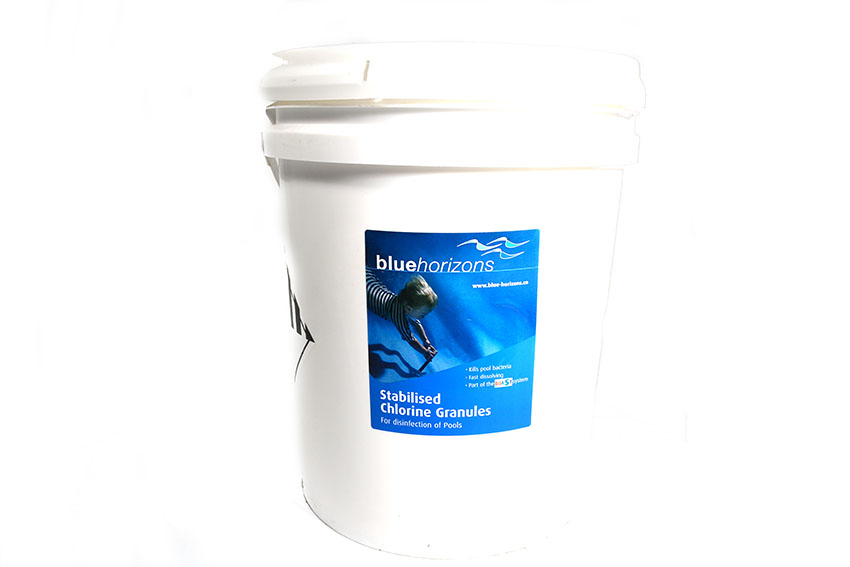 Blue Horizons - Stabilised Chlorine Granules 1 X 10kg Rapid dissolve Neutral PH