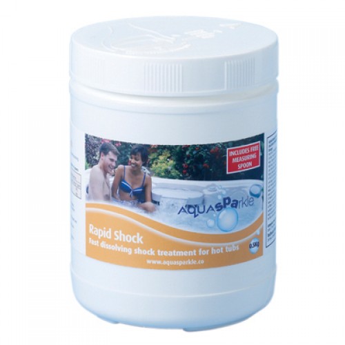 AquaSPArkle - Spa and Spa Pod Rapid Shock 12 X 0.5kg hot tub cleaner granules