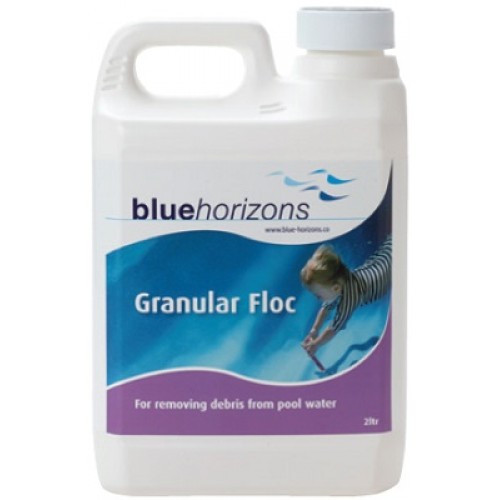 Blue Horizons - Granular Floc 1 X 2kg clarifier debris binder cleaner