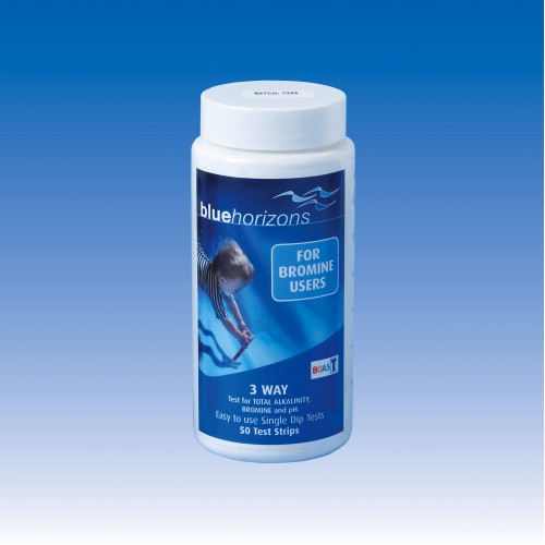 Blue Horizons - 3-Way Bromine Test Strips 1 X 50 Strips Bromine PH TA