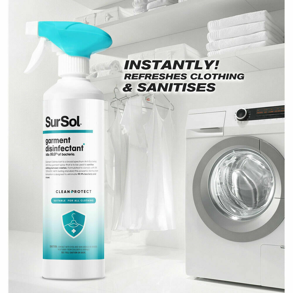 SurSol Garment Disinfectant 500ml Kills germs EN1276 EN14476
