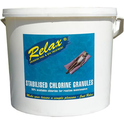 25kg Relax Pool Stabilised Chlorine Granules