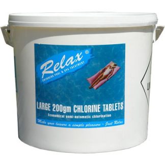 10kg Relax Pool Chlorine Tablets - 200g