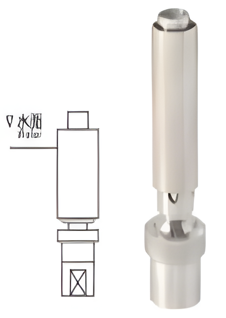 Deep Blue Aerated Nozzle DN25 Stainless Steel 304 - Efficient Air-Water Mix Spray - Image 2