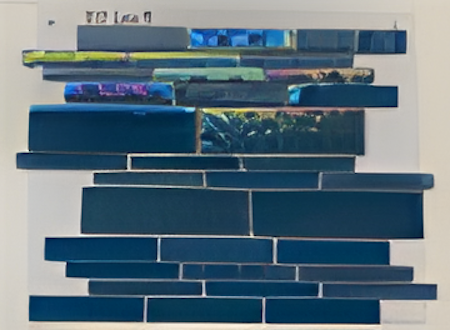Deep Blue Dark Crystal Mosaic Tiles, 23.5 x 23.5mm for Concrete Pools, 304 x 304mm Sheet - Crystal Mosaic Dark 23.5x74 - Image 8