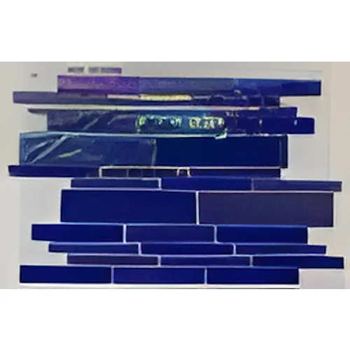 Deep Blue Dark Crystal Mosaic Tiles, 23.5 x 23.5mm for Concrete Pools, 304 x 304mm Sheet - Crystal Mosaic Black Mixed - Image 13