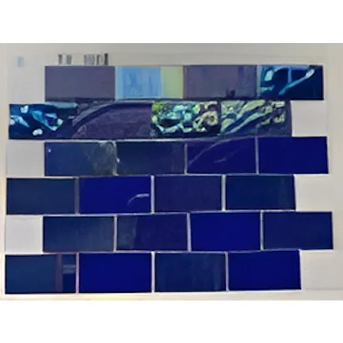 Deep Blue Dark Crystal Mosaic Tiles, 23.5 x 23.5mm for Concrete Pools, 304 x 304mm Sheet - Crystal Mosaic Black Mixed - Image 12