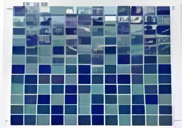 Deep Blue Dark Crystal Mosaic Tiles, 23.5 x 23.5mm for Concrete Pools, 304 x 304mm Sheet - Crystal Mosaic Black Mixed - Image 38