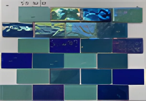 Deep Blue Dark Crystal Mosaic Tiles, 23.5 x 23.5mm for Concrete Pools, 304 x 304mm Sheet - Crystal Mosaic Black Mixed - Image 25