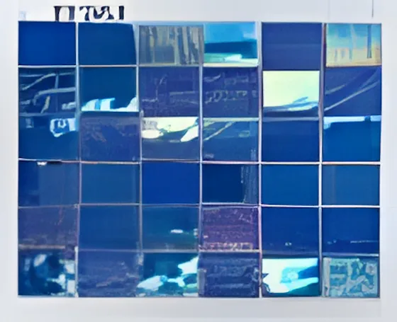 Deep Blue Dark Crystal Mosaic Tiles, 23.5 x 23.5mm for Concrete Pools, 304 x 304mm Sheet - Crystal Mosaic Black Mixed - Image 26