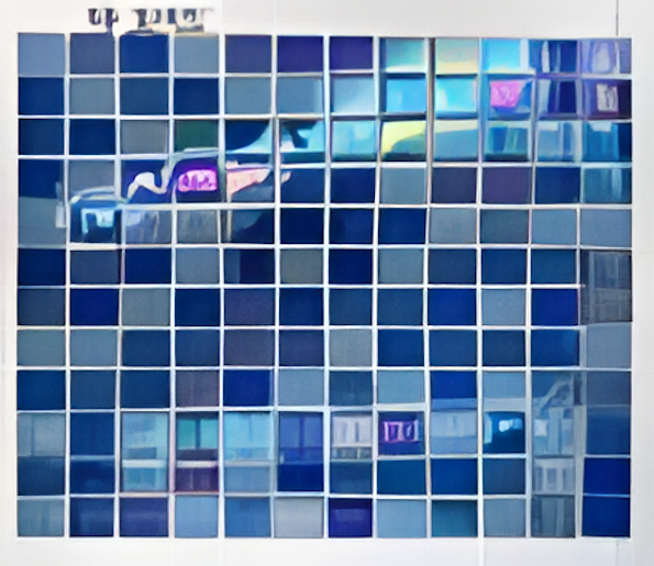 Deep Blue Dark Crystal Mosaic Tiles, 23.5 x 23.5mm for Concrete Pools, 304 x 304mm Sheet - Crystal Mosaic Dark 23.5x74 - Image 29
