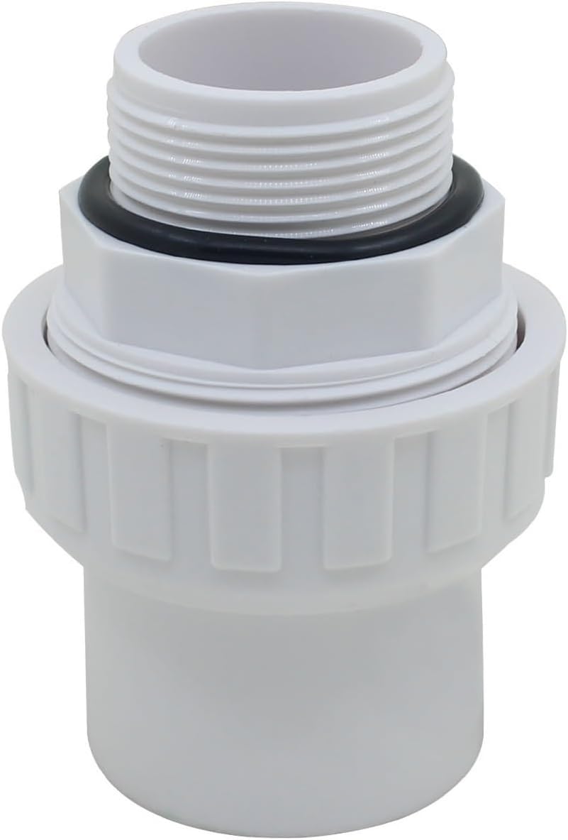 Deep Blue Water Pump External Teeth Connector - 2-in-1 1.5 Inch ABS