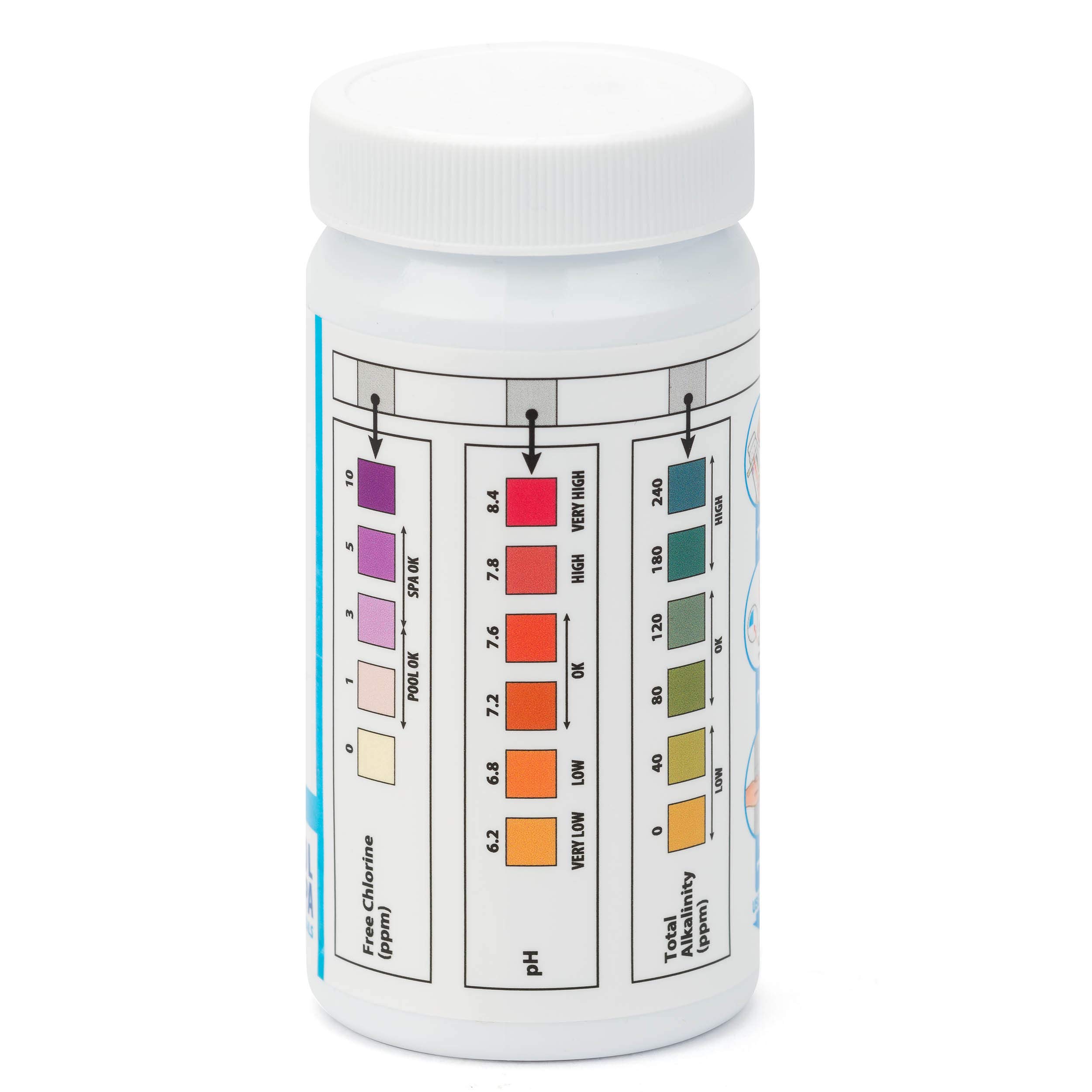 Deep Blue Pro 2-in-1 Pool Test bar Strips for chlorine in pool and hot tub