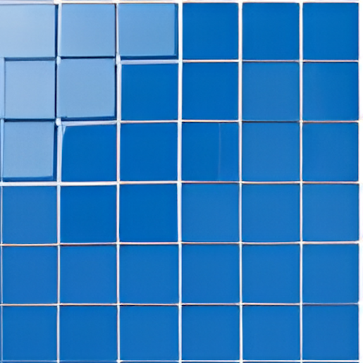 Deep Blue Glass Mosaic Andromeda Tiles - 300x300mm Sheet of 48x48mm Tiles for Concrete Pools - Glass Mosaic Antlia 48x48 - Image 3
