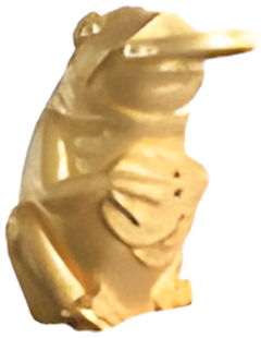 Deep Blue Golden Toad Large Fountain Statue Sprayer - 660x700x1100mm, 25kg - Image 2