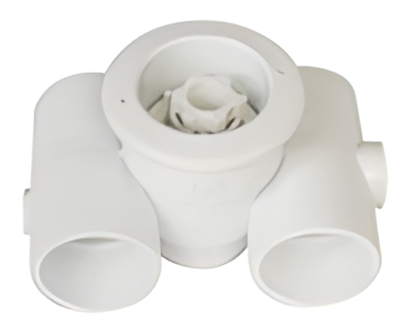 Deep Blue Massage Air Double Return Inlets - Metric 1.5 Inch ABS Plastic - Image 2