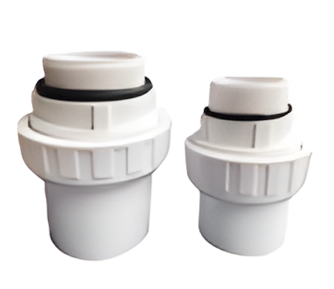 Deep Blue Water Pump External Teeth Connector - 2-in-1 1.5 Inch ABS - Image 2