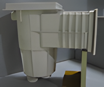 Deep Blue 15M ABS Skimmer with Square Frame & Round Lid for Vinyl Pools - Image 2