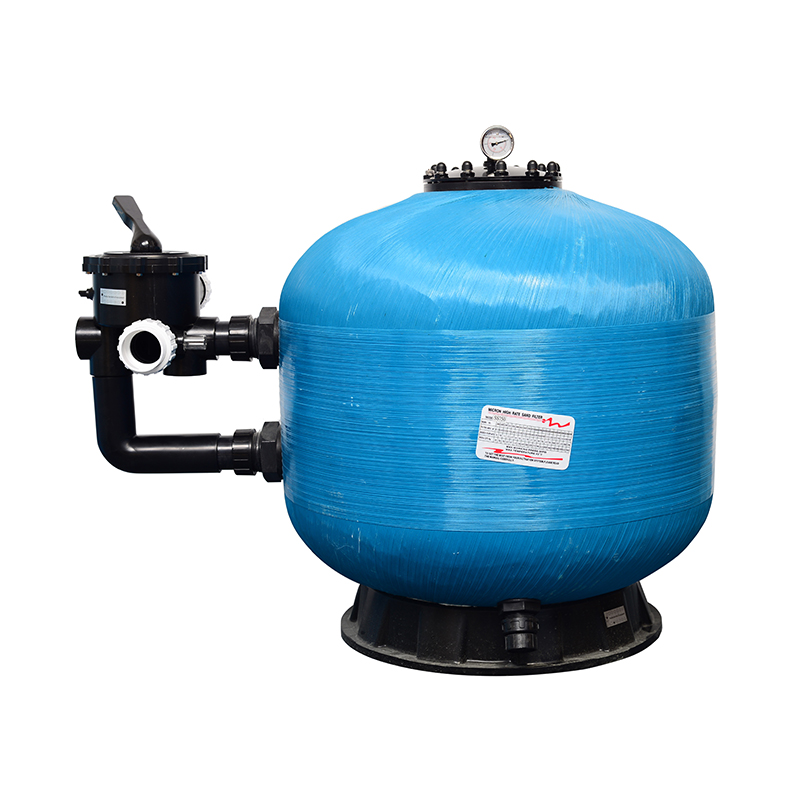 Deep Blue Side Mount Sand Filter 48" (1200mm), Resin Build, for Dependable Filtration - Side Mount 25Inch - Image 2