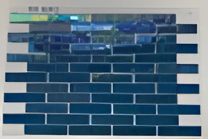 Deep Blue Dark Crystal Mosaic Tiles, 23.5 x 23.5mm for Concrete Pools, 304 x 304mm Sheet - Crystal Mosaic Pearl 48 - Image 6