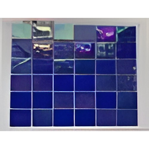 Deep Blue Dark Crystal Mosaic Tiles, 23.5 x 23.5mm for Concrete Pools, 304 x 304mm Sheet - Crystal Mosaic Green Pearl 48 C - Image 14