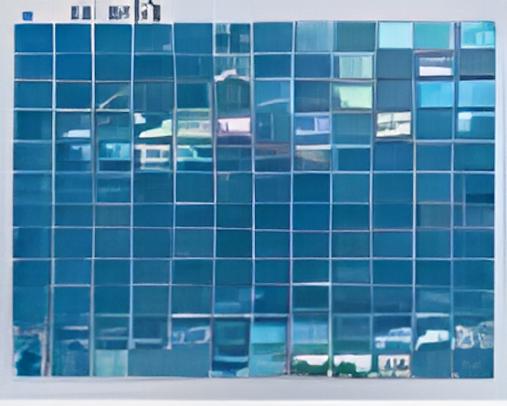 Deep Blue Dark Crystal Mosaic Tiles, 23.5 x 23.5mm for Concrete Pools, 304 x 304mm Sheet - Crystal Mosaic Dark 23.5x74 - Image 2