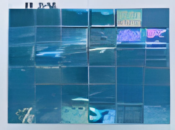 Deep Blue Dark Crystal Mosaic Tiles, 23.5 x 23.5mm for Concrete Pools, 304 x 304mm Sheet - Crystal Mosaic Green Pearl 48 C - Image 41