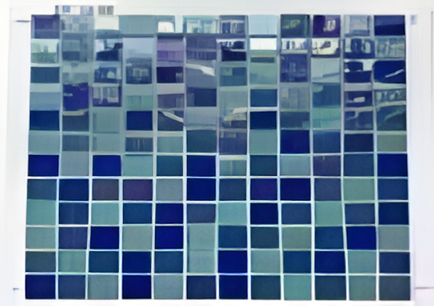 Deep Blue Dark Crystal Mosaic Tiles, 23.5 x 23.5mm for Concrete Pools, 304 x 304mm Sheet - Crystal Mosaic Green Pearl 48 C - Image 38