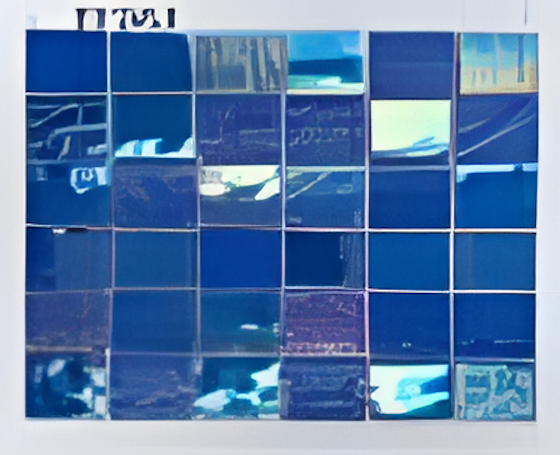 Deep Blue Dark Crystal Mosaic Tiles, 23.5 x 23.5mm for Concrete Pools, 304 x 304mm Sheet - Crystal Mosaic Green Pearl 48 C - Image 26