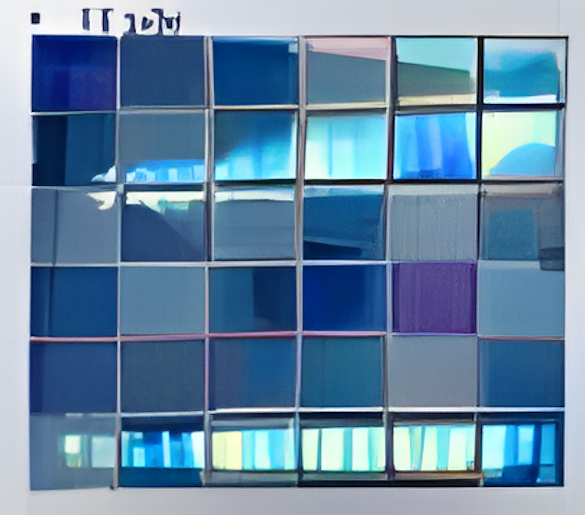 Deep Blue Dark Crystal Mosaic Tiles, 23.5 x 23.5mm for Concrete Pools, 304 x 304mm Sheet - Crystal Mosaic Pearl 48 - Image 28