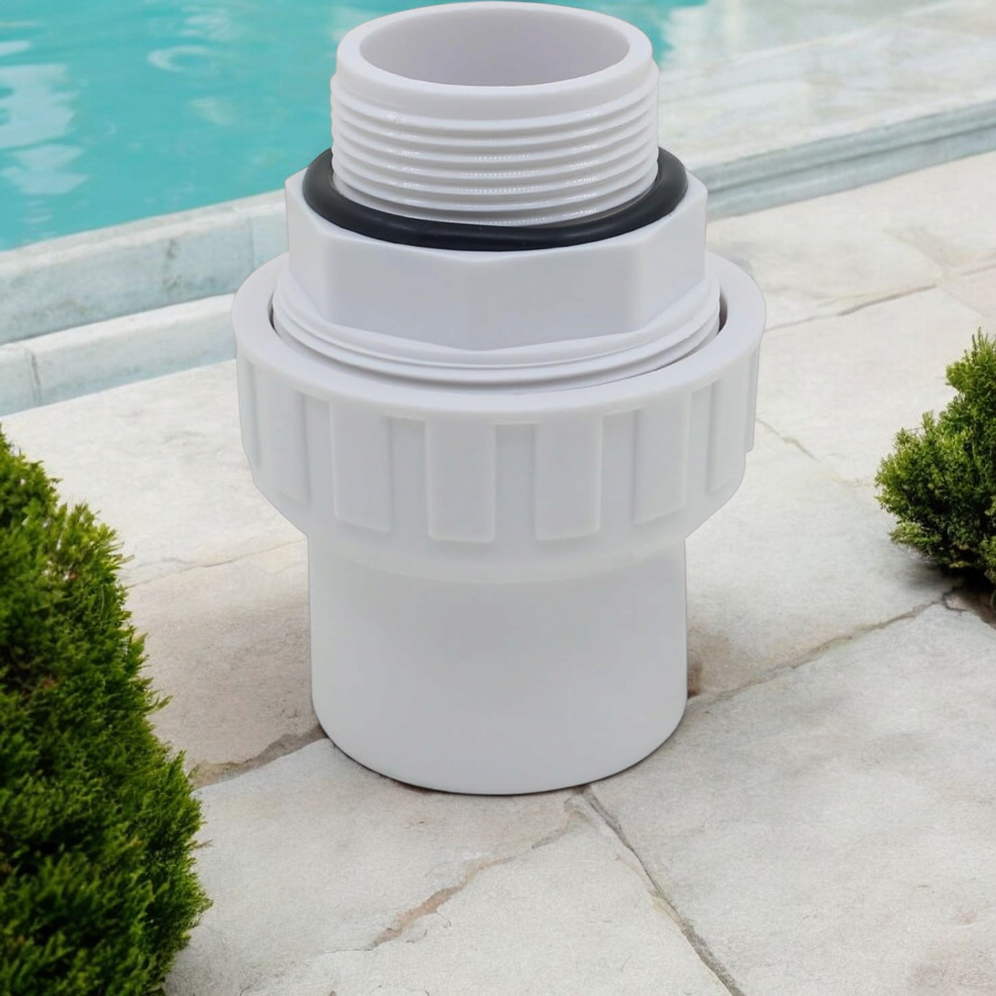 Deep Blue Water Pump External Teeth Connector - 2-in-1 1.5 Inch ABS - Image 3