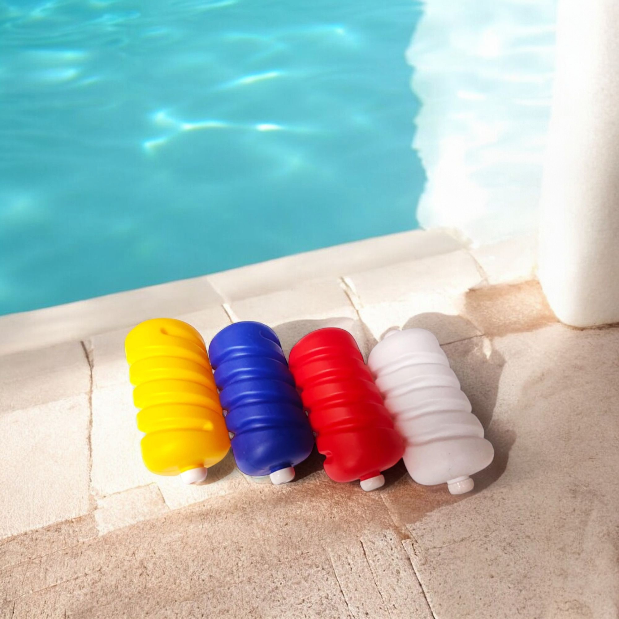 Deep Blue 9cm Spiral Swim Lane Divider Cable - 50m Lightweight PE Plastic - Image 3