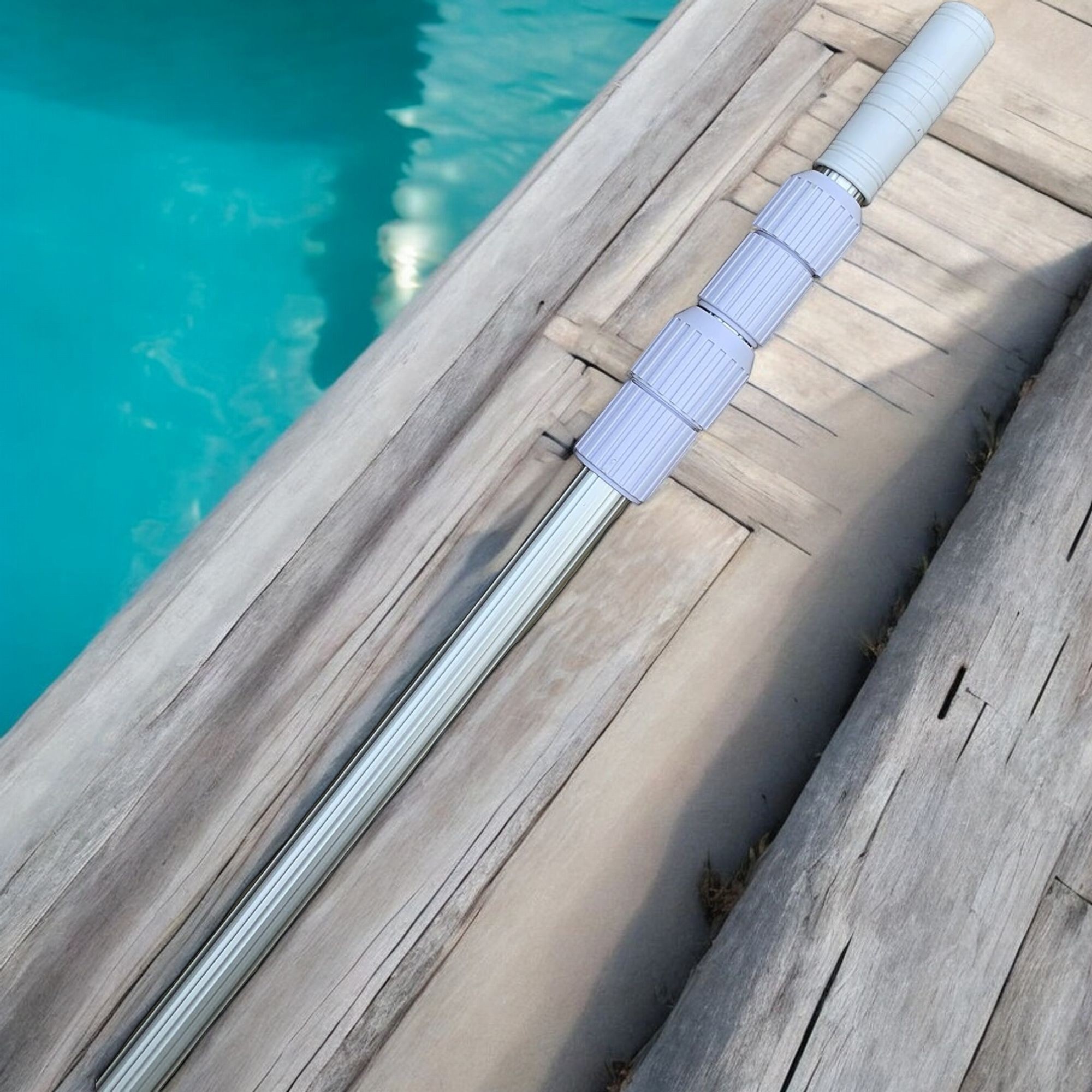 Deep Blue 2.4m Smooth Telescopic Pool Pole, Lightweight 2x120cm Design - Smooth Pole 3.6m 2x180cm - Image 7