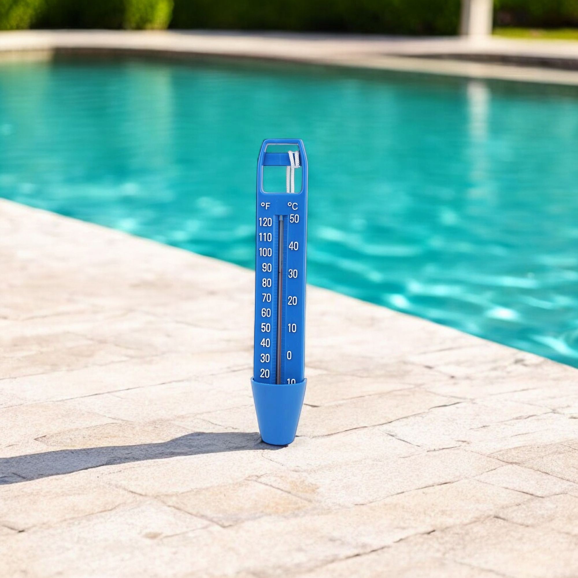 Deep Blue Pro 24cm Blue swimming Pool hot tub Thermometer floating temperature guage - Image 3