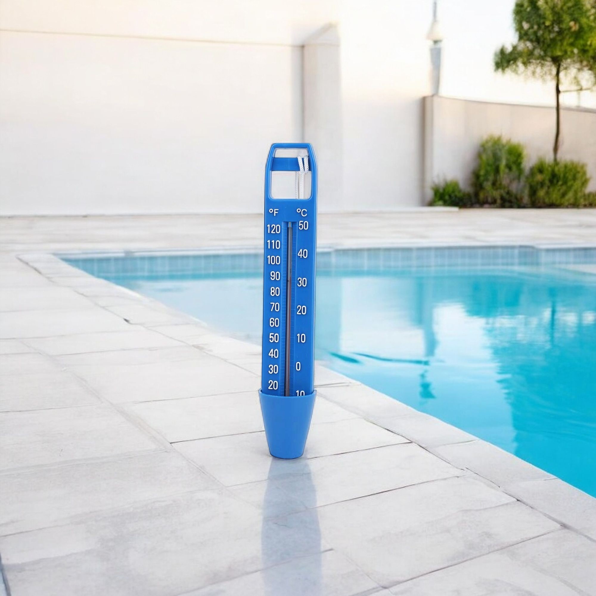 Deep Blue Pro 24cm Blue swimming Pool hot tub Thermometer floating temperature guage - Image 5