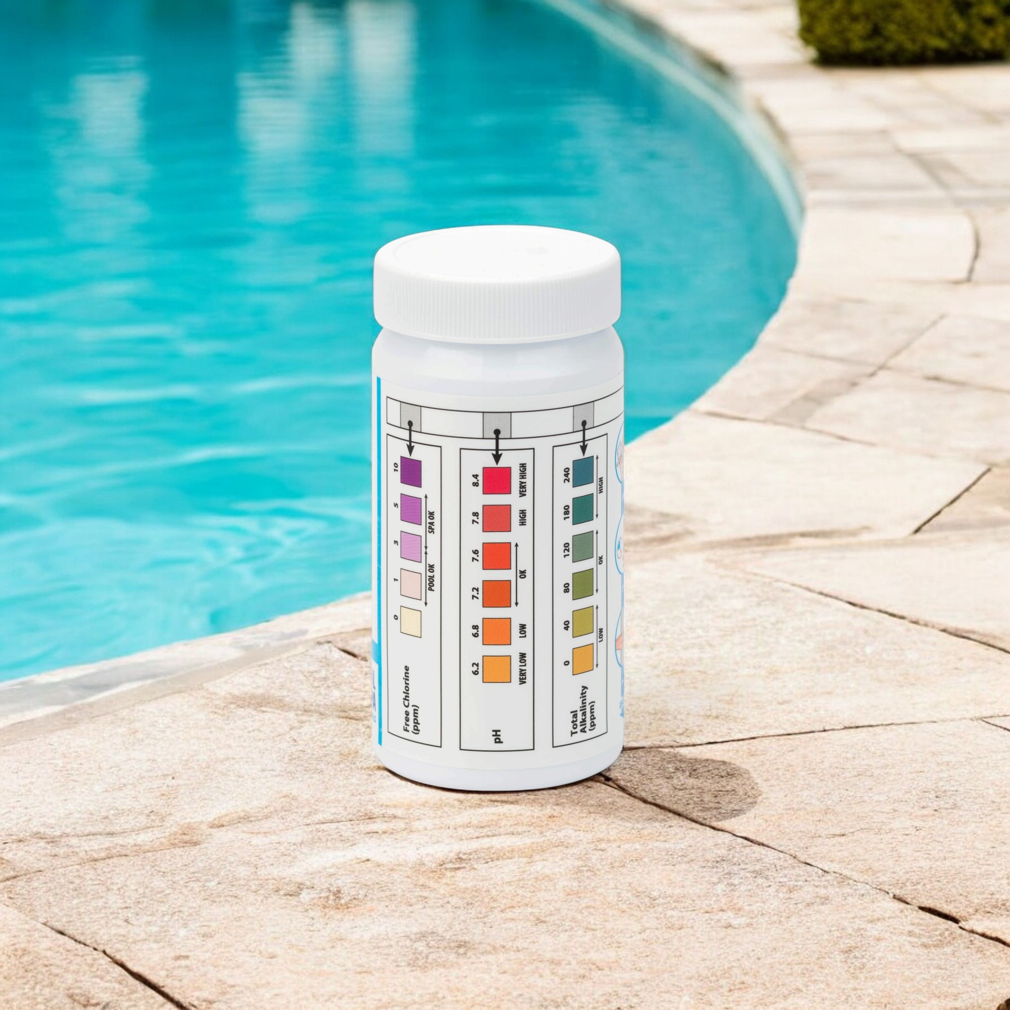 Deep Blue Pro 2-in-1 Pool Test bar Strips for chlorine in pool and hot tub - Image 3