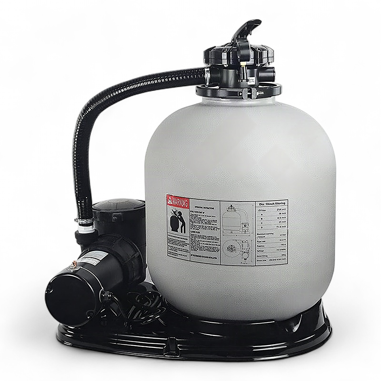 Deep Blue Complete Pool System 18" Sand Filter, pre filter and Pump (0.75HP) High Performance - Image 17
