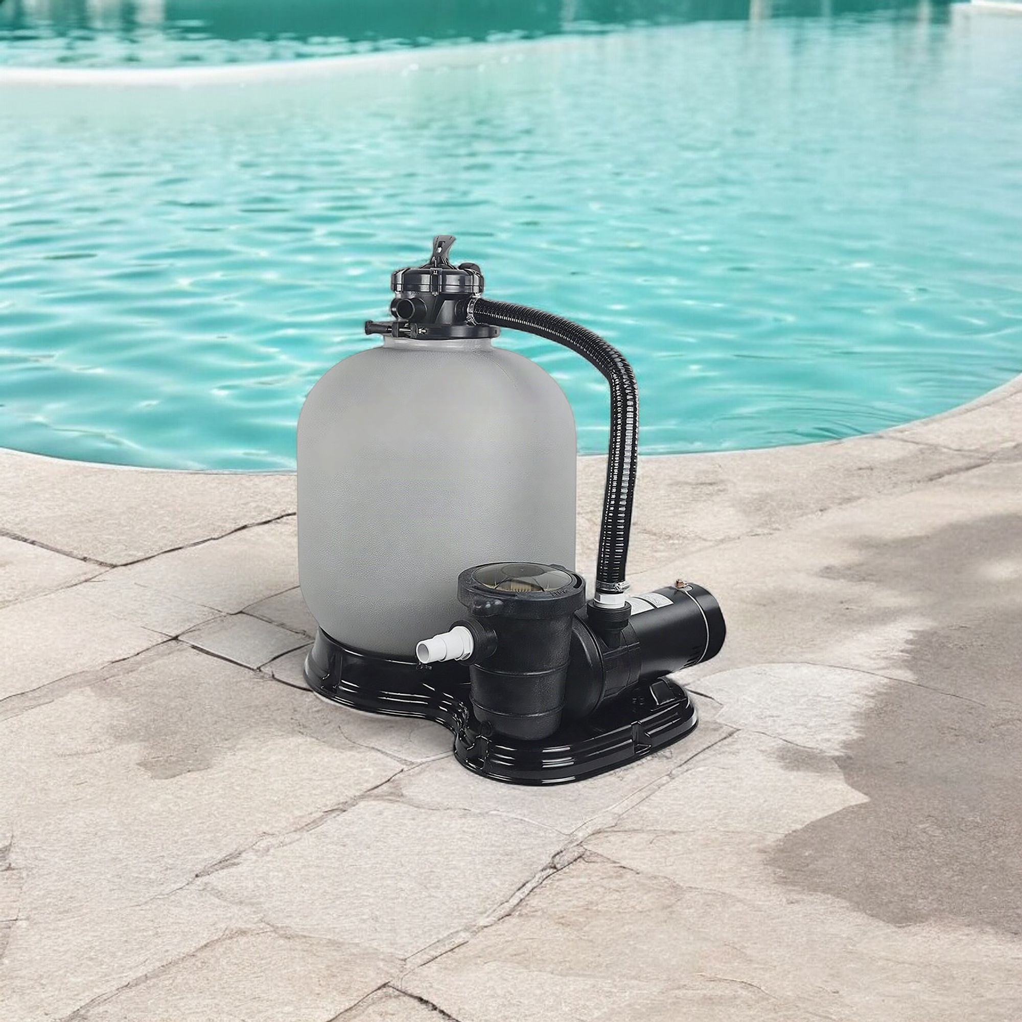 Deep Blue Complete Pool System 18" Sand Filter, pre filter and Pump (0.75HP) High Performance - Image 18