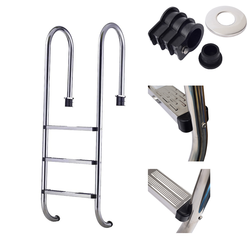 Deep Blue Pro 2 Tread Slimline Pool Ladder in Safe, High Quality Stainless Steel - Slimline Ladder 5-Tread - Image 2