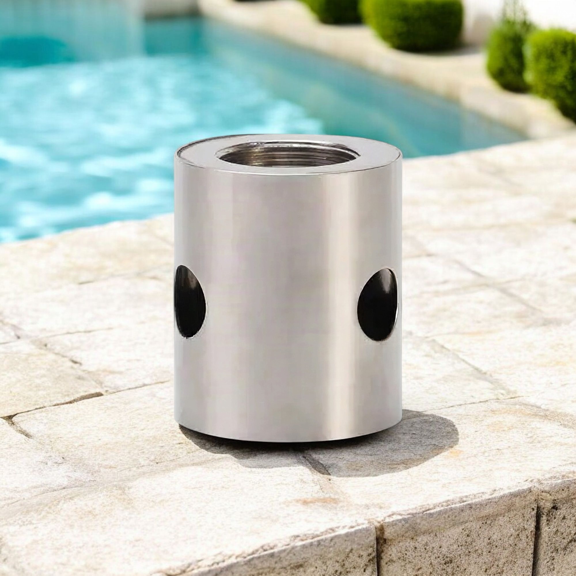 Deep Blue Cup Style Fountain Nozzle DN25 Stainless Steel 304 - Elegant Fountain Display - Image 6