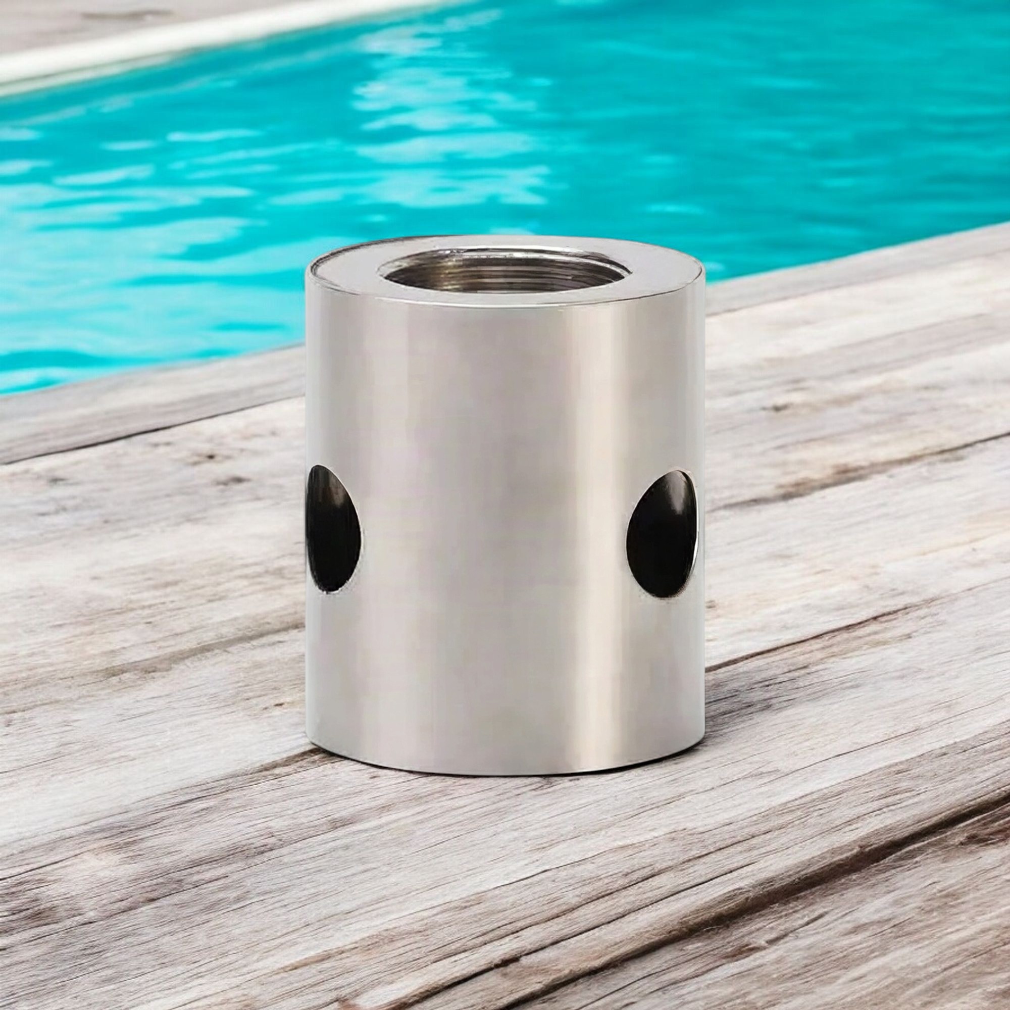 Deep Blue Cup Style Fountain Nozzle DN25 Stainless Steel 304 - Elegant Fountain Display - Image 3