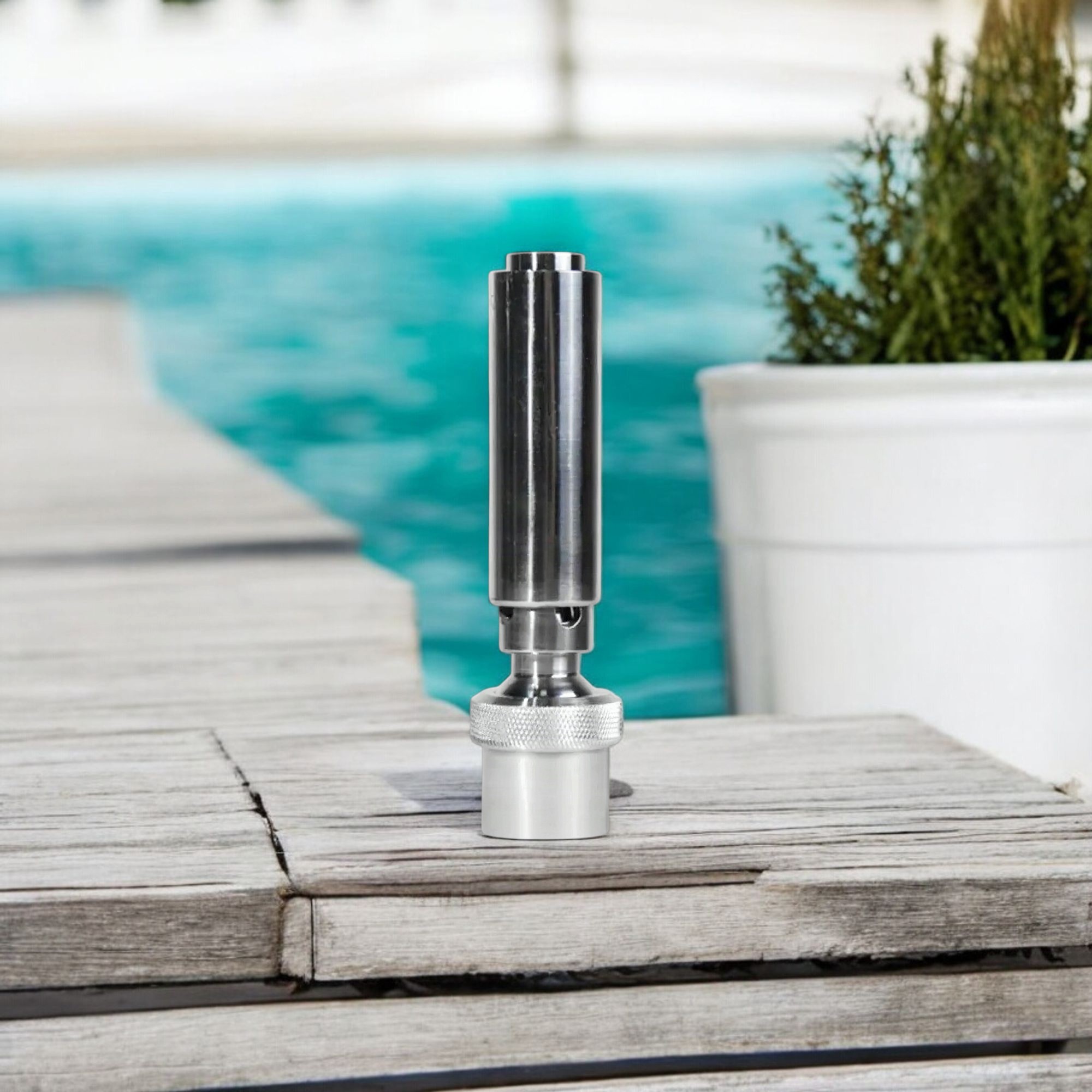 Deep Blue Aerated Nozzle DN25 Stainless Steel 304 - Efficient Air-Water Mix Spray - Image 5