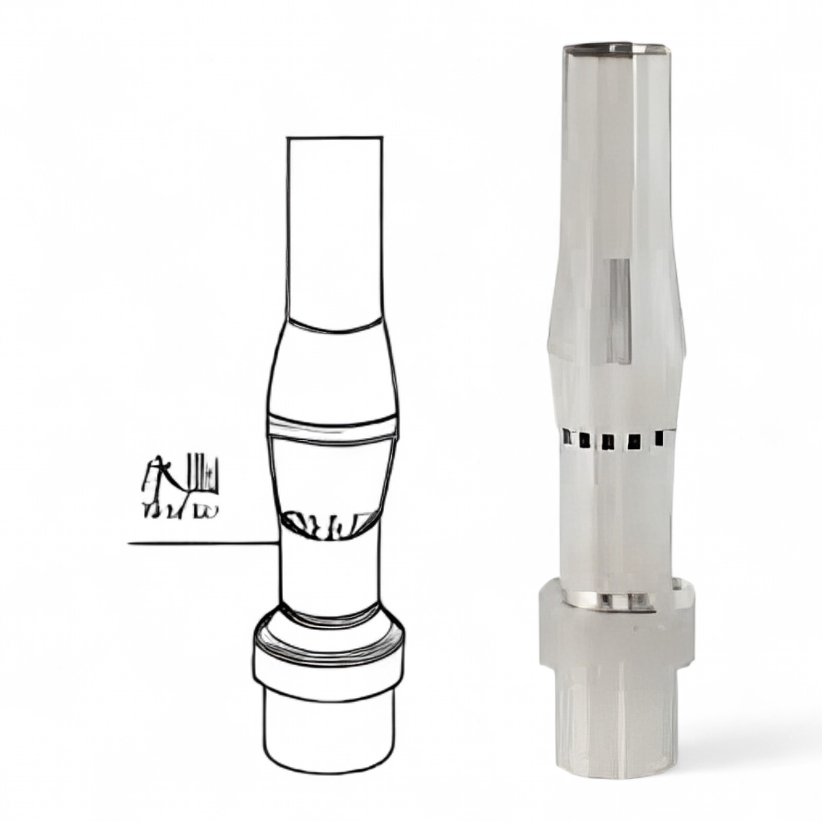 Deep Blue Multi-Branch Nozzle DN15 Stainless Steel 304 - Compact Multi-Spray Design - Image 3