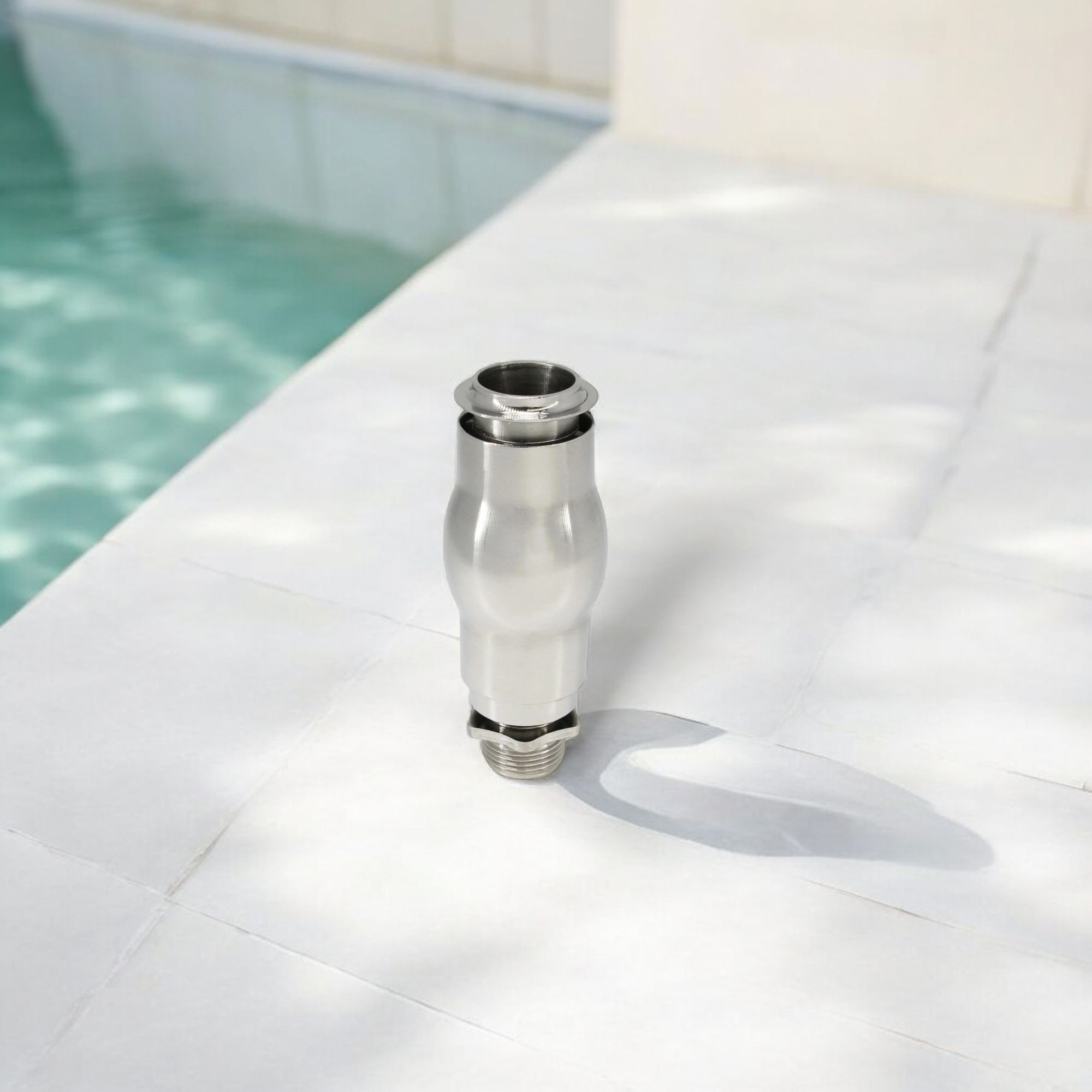 Deep Blue Jade Pillar Nozzle DN25 Stainless Steel 304 - Decorative Spray Feature - Image 5
