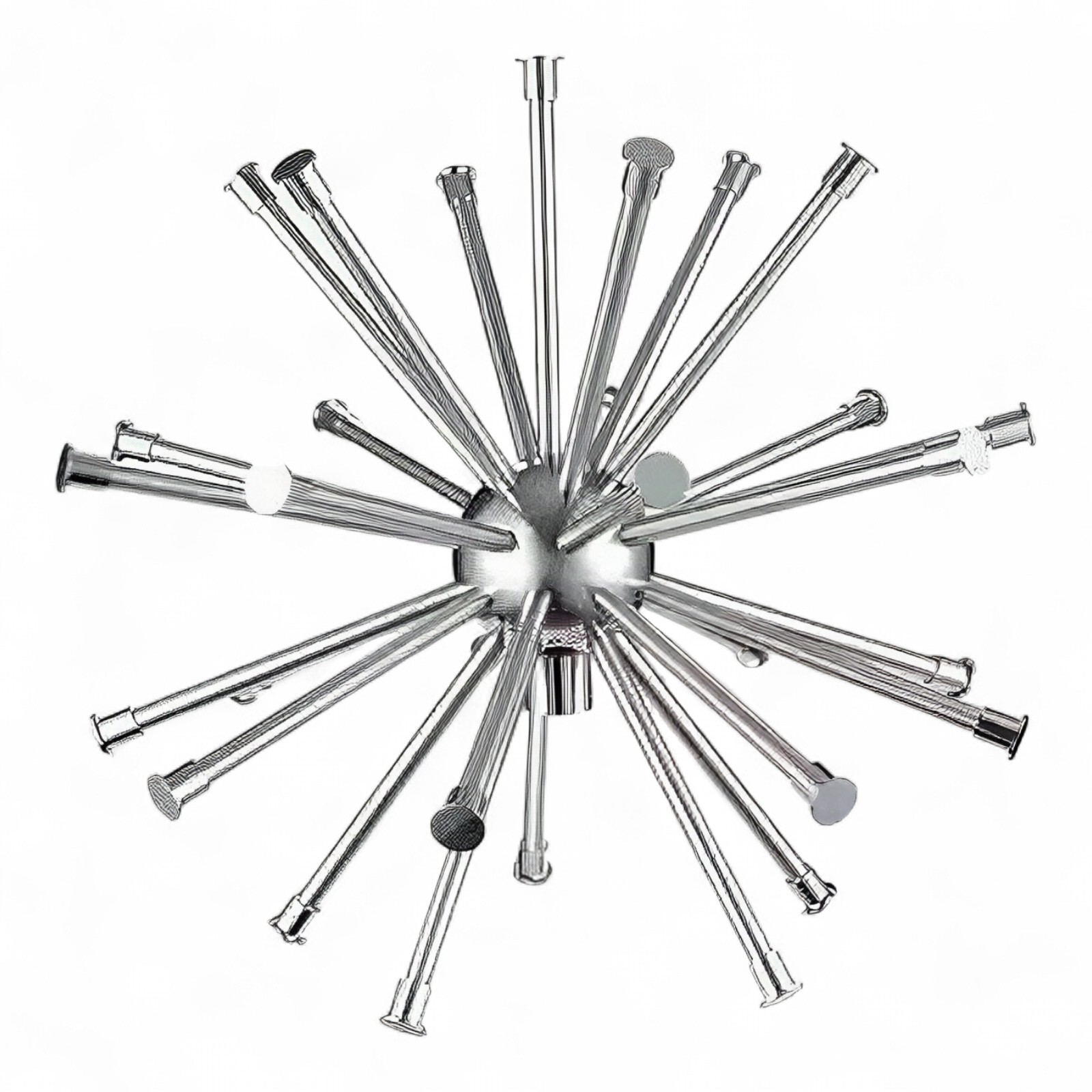 Deep Blue Crystal Ball Nozzle DN25 - Stainless Steel 304, Decorative Spray Design - Image 3
