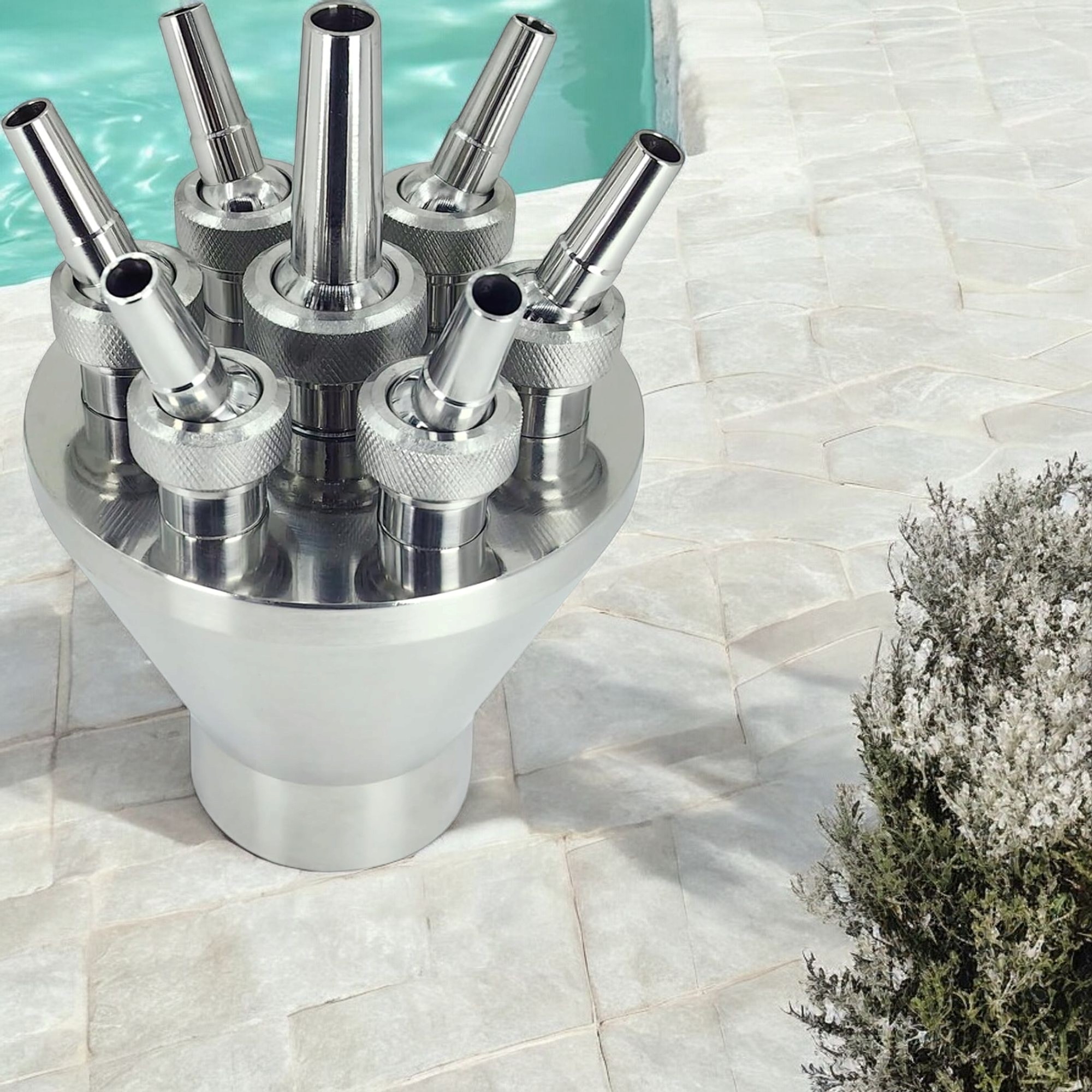 Deep Blue Straight Up Nozzle DN25 Stainless Steel 304 - Precise Stream Control - Image 3