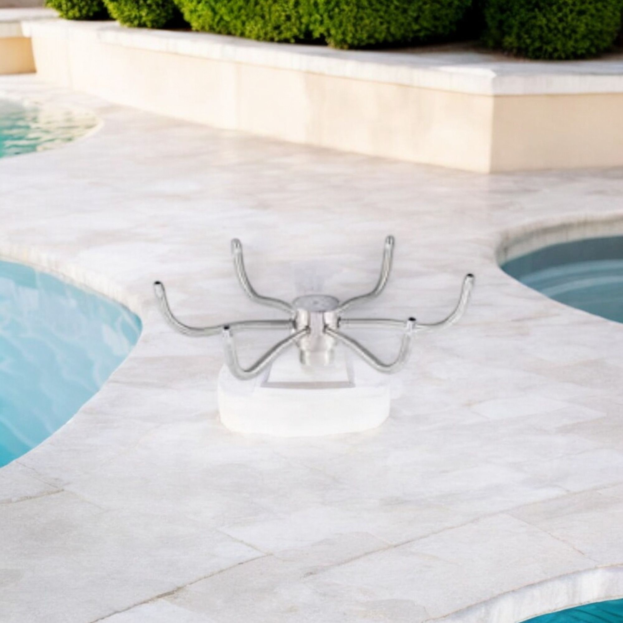 Deep Blue Columba spinning Head Nozzle DN25 - Stainless Steel 304, Elegant Water Display - Image 4