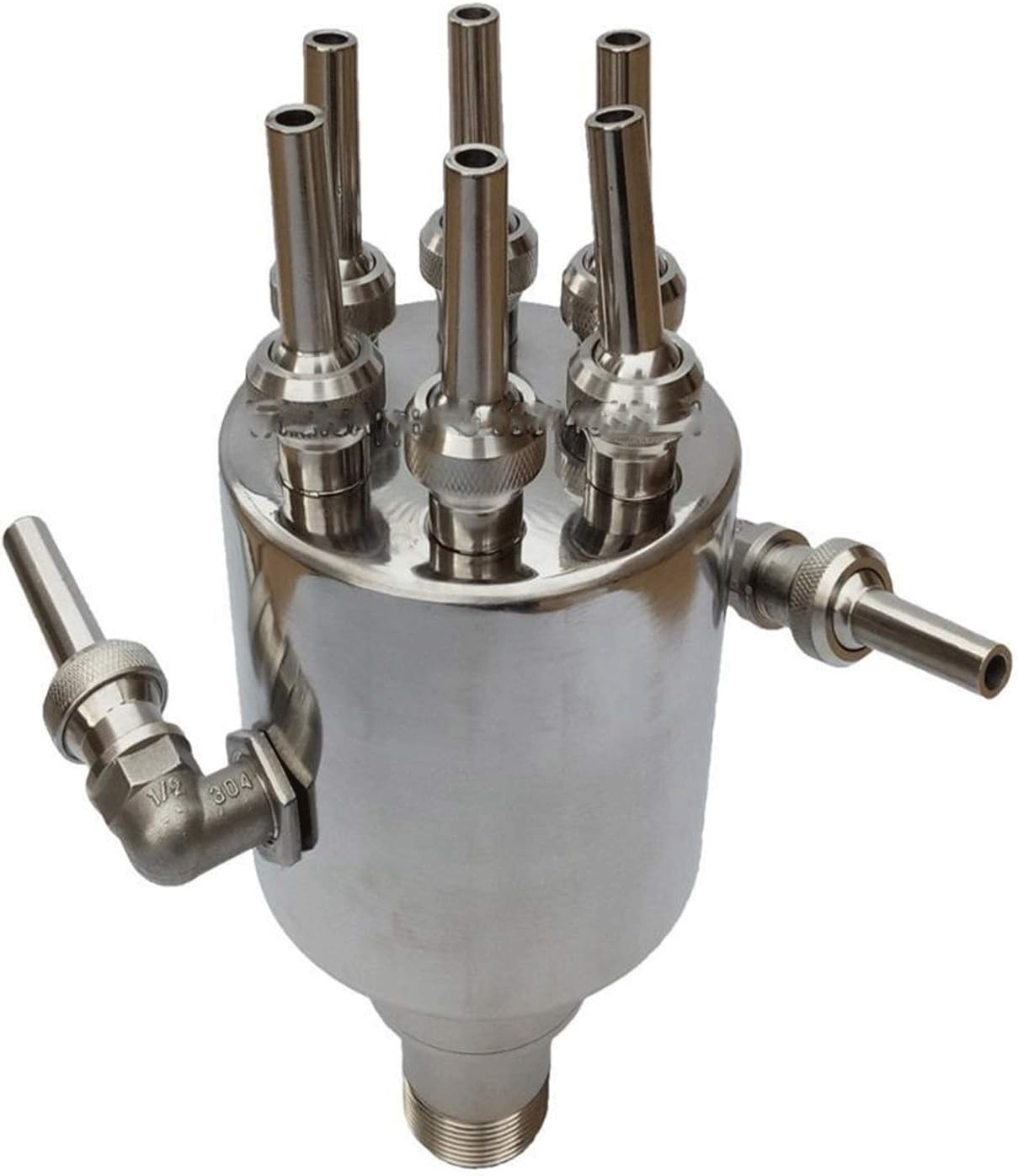 Deep Blue Special Rotating Blue Flower Nozzle DN65, 304 Stainless Steel, Dynamic Water Feature - Rotating Flower Nozzle DN65