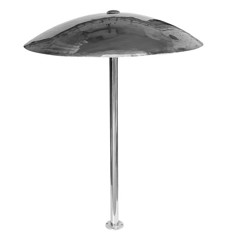 Deep Blue Stainless Steel Mushroom Fountain Sprayer, 1M Spout, 2.2M Height, 2 Inch Inlet - SS Mushroom Fountain 1.2m