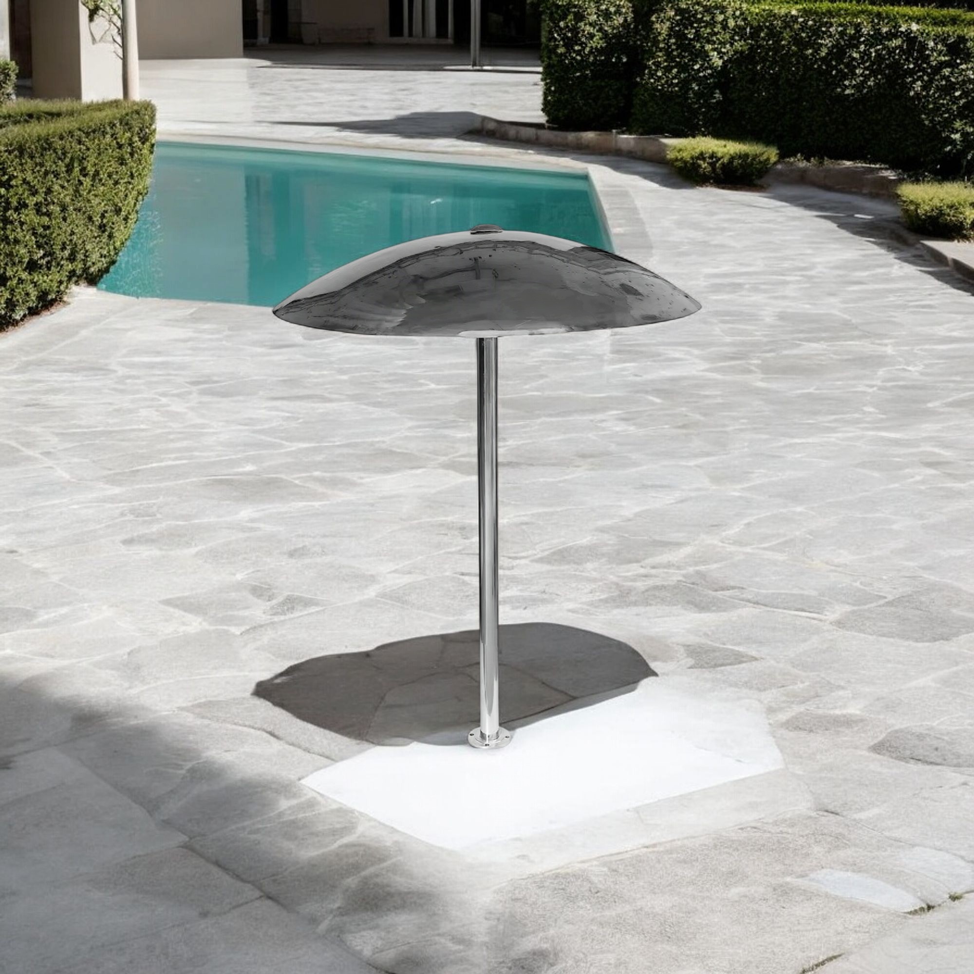 Deep Blue Stainless Steel Mushroom Fountain Sprayer - 1M Spout, 2.2M Height, 2-Inch Inlet - Image 4